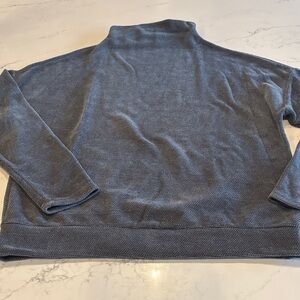 Gaze Mock Turtleneck Sweater in Slate Gray